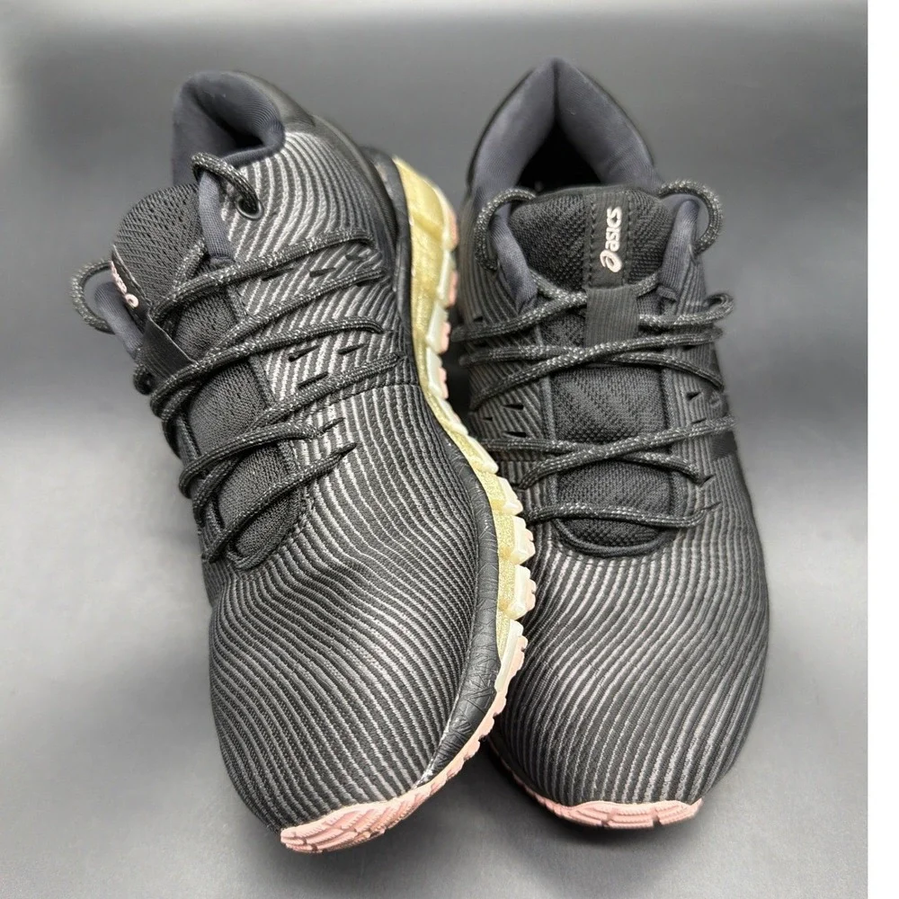 ASICS Gel-Quantum‎ 360 5 Womens Running Shoes Black Gold Pink 1022A029 Size 6.5